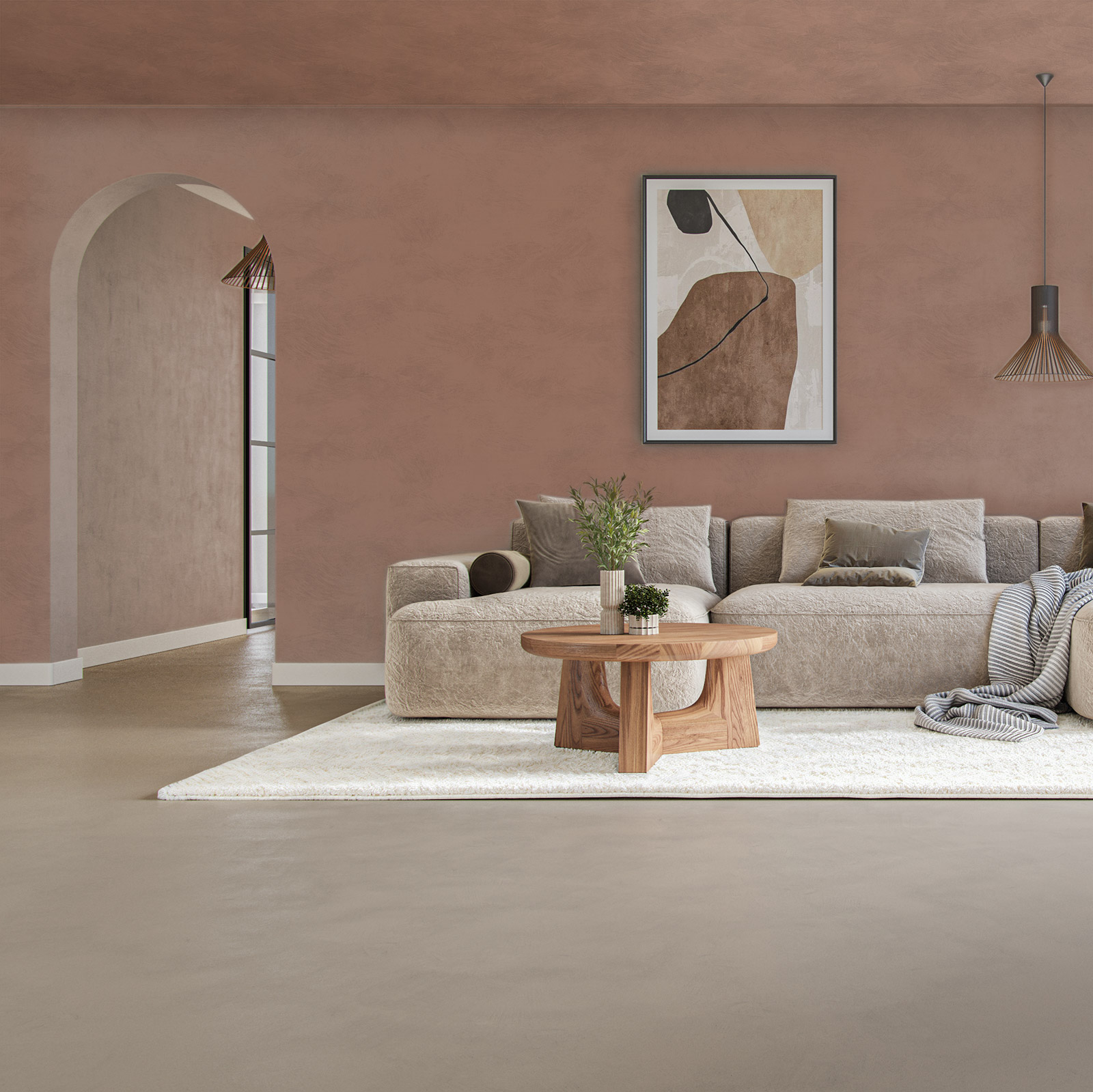 Lava Verf Calm Terra Woonkamer