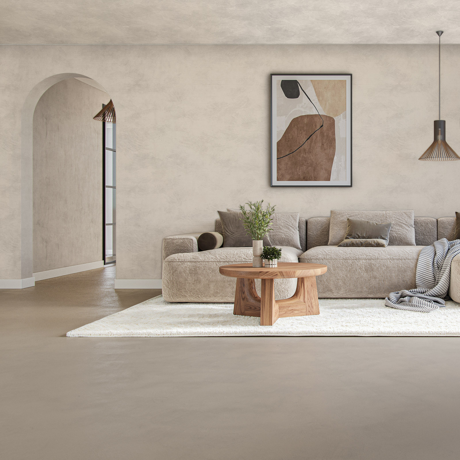 Lava Verf Cashmere Woonkamer