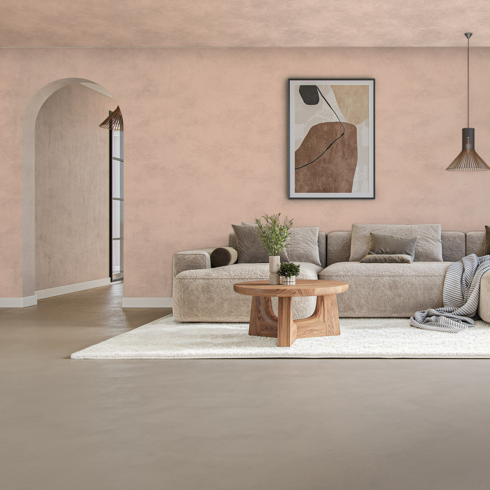 Lava Verf Champagne Woonkamer