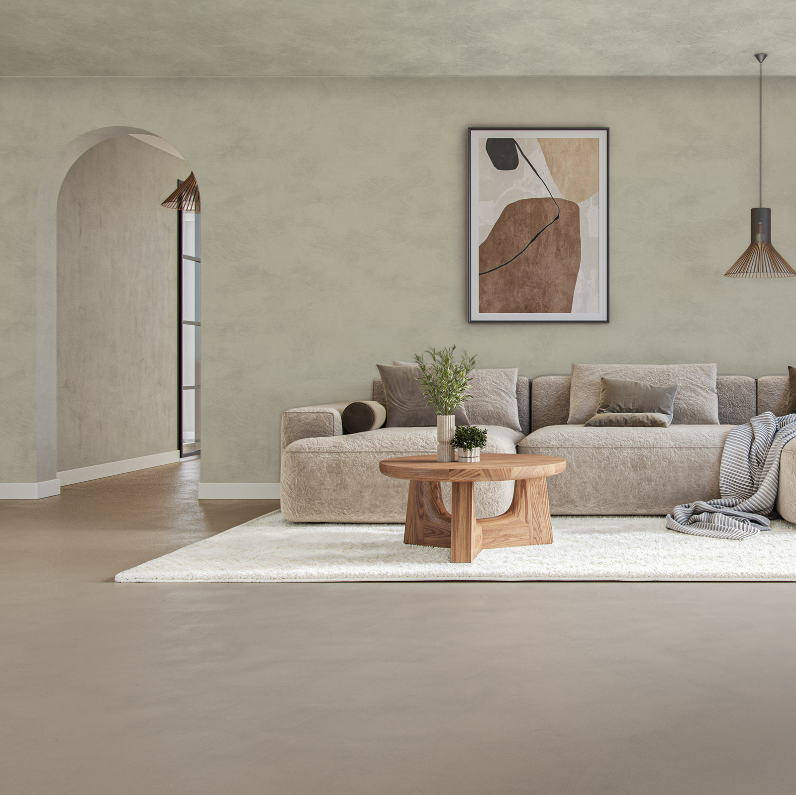 Lava Verf Green Frog Woonkamer