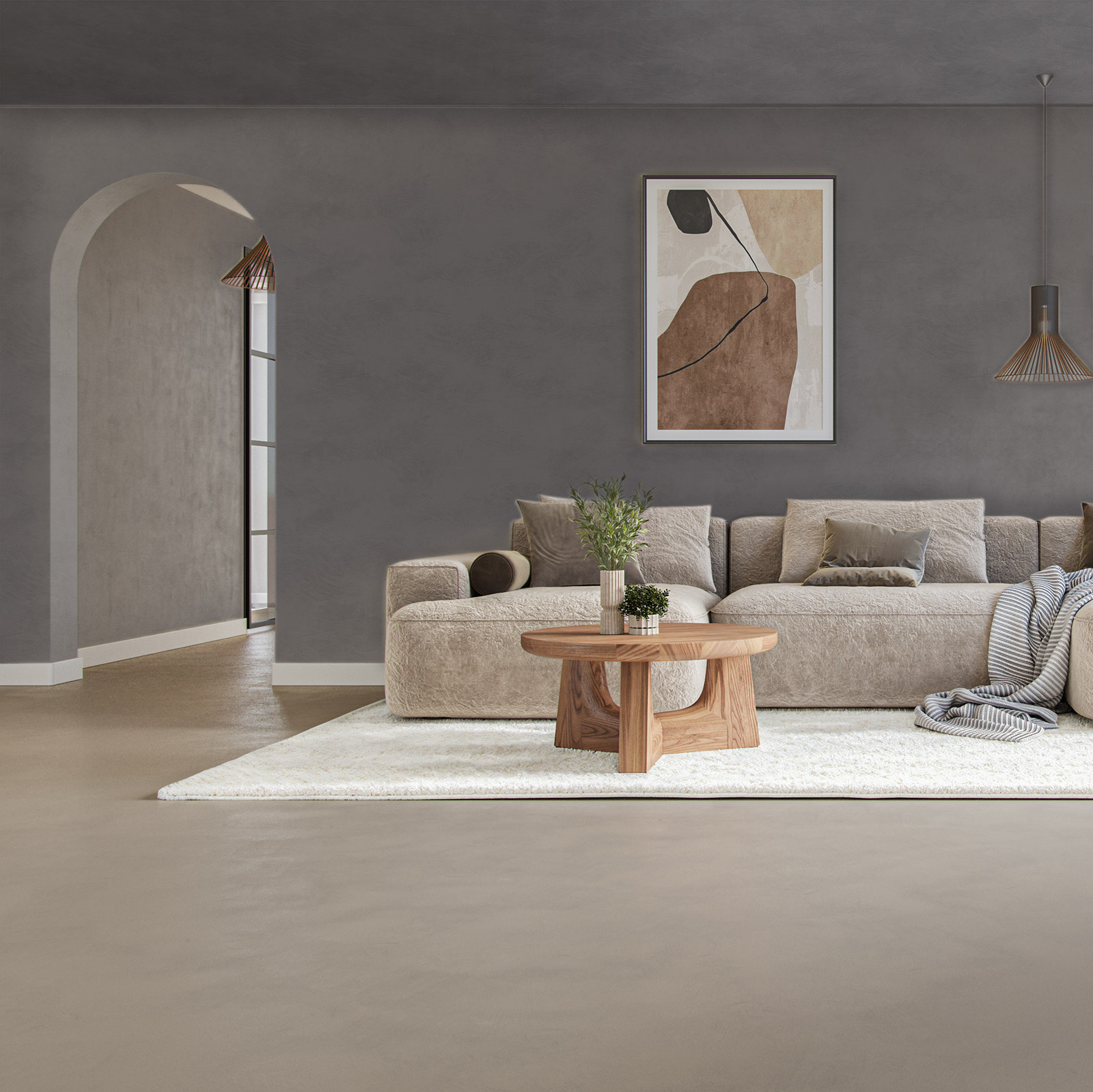 Lava Verf Midnight Woonkamer