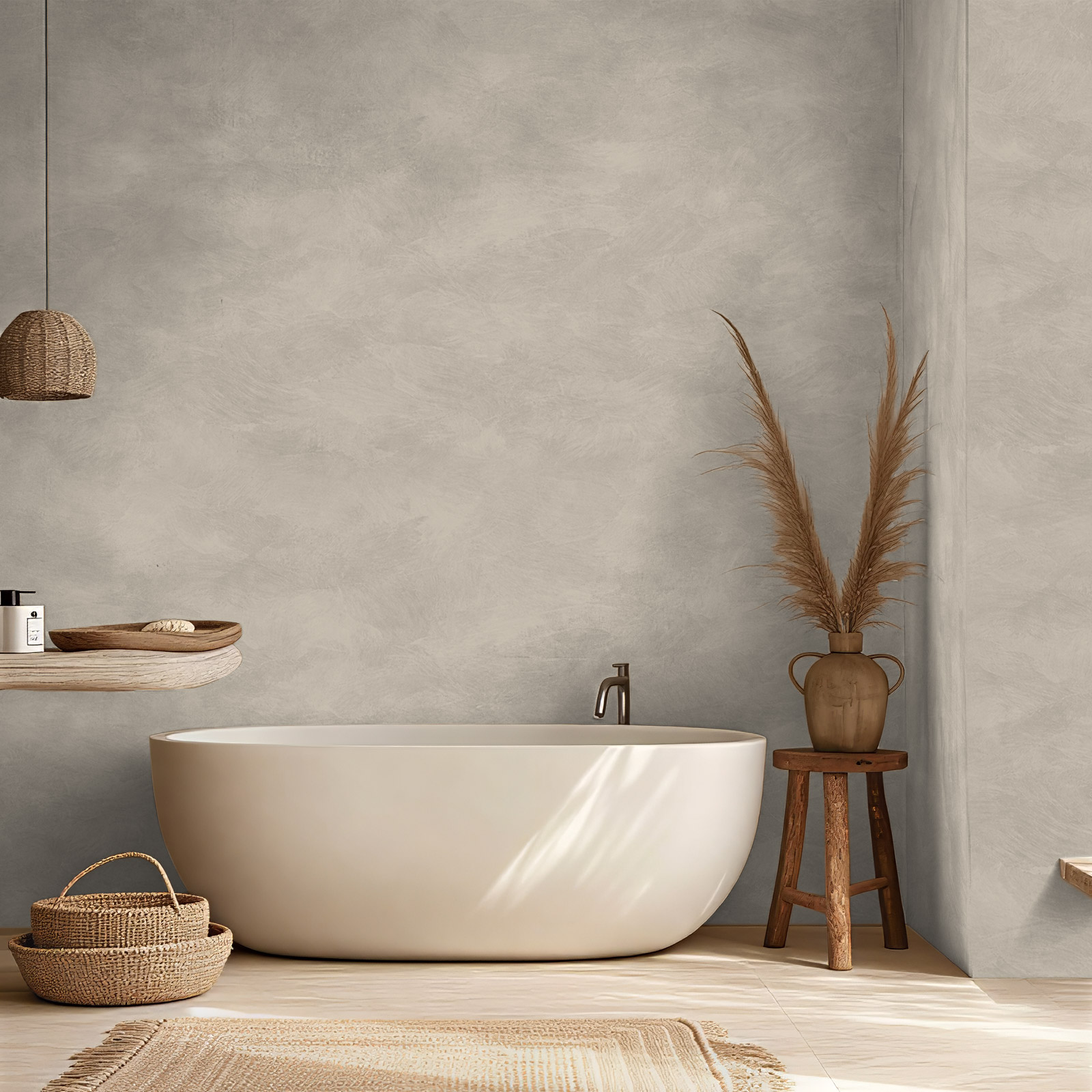 Lava Verf Moss Grey Badkamer