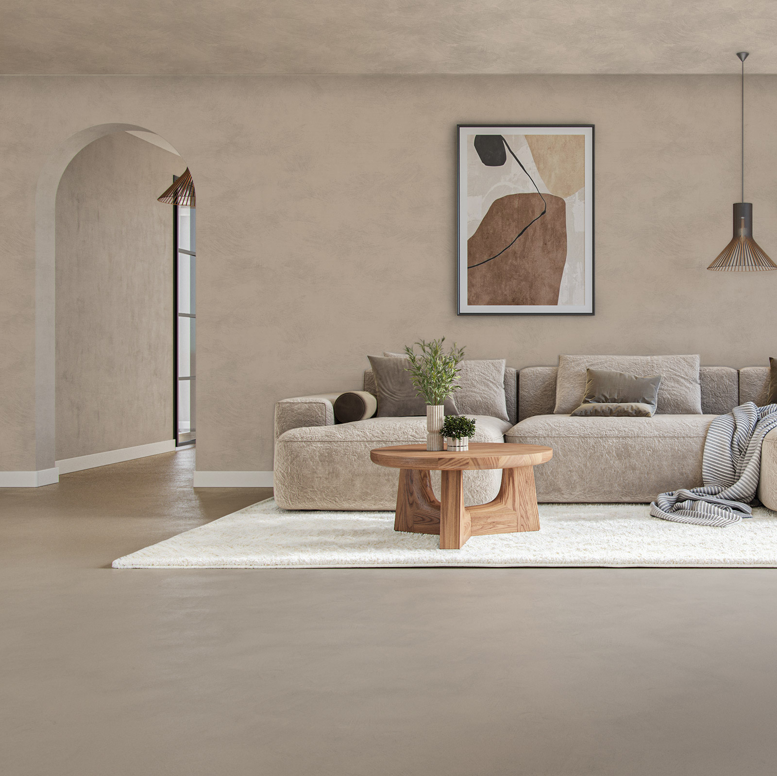 Lava Verf Mushroom Woonkamer