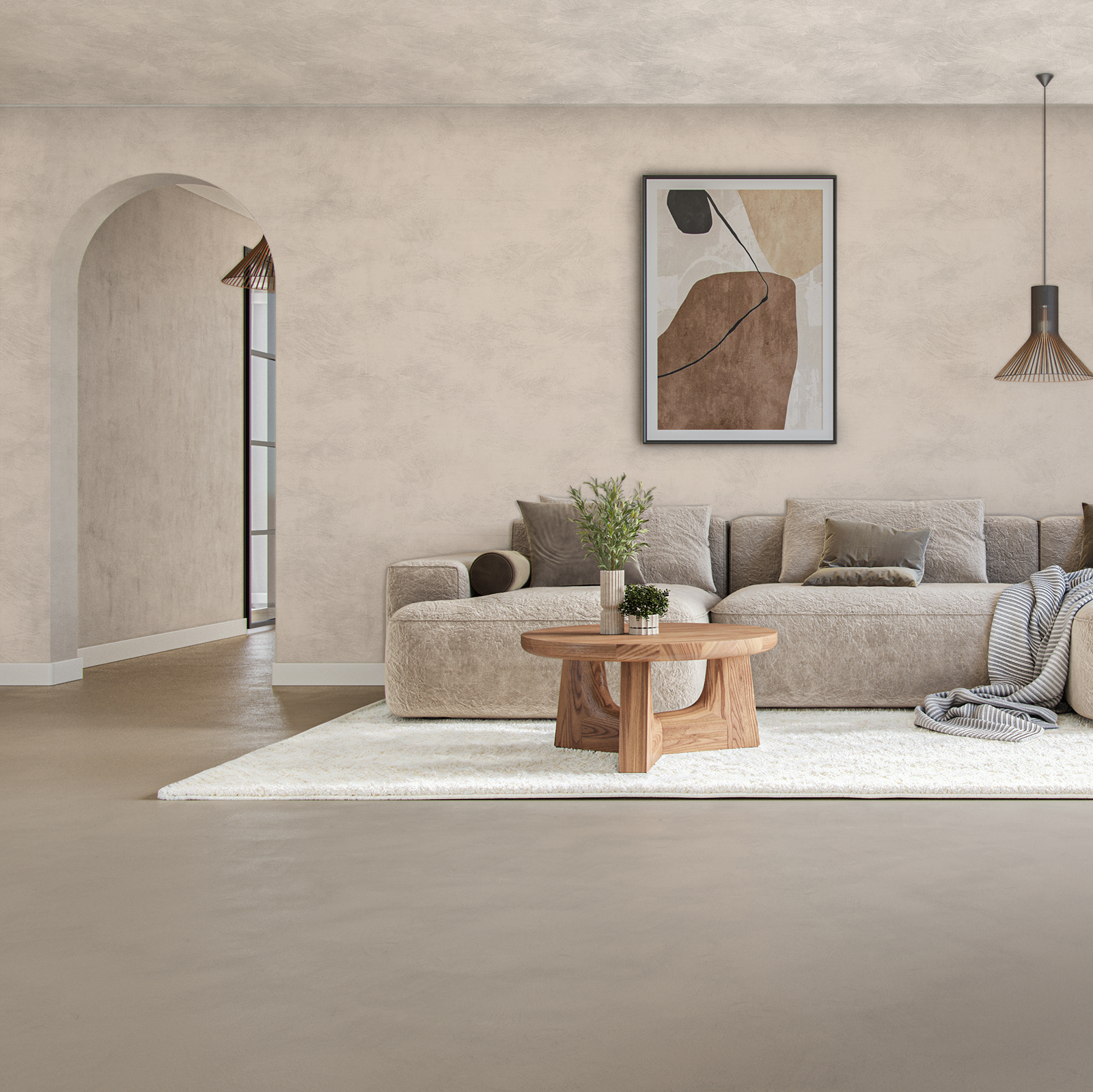 Lava Verf Sahara Woonkamer