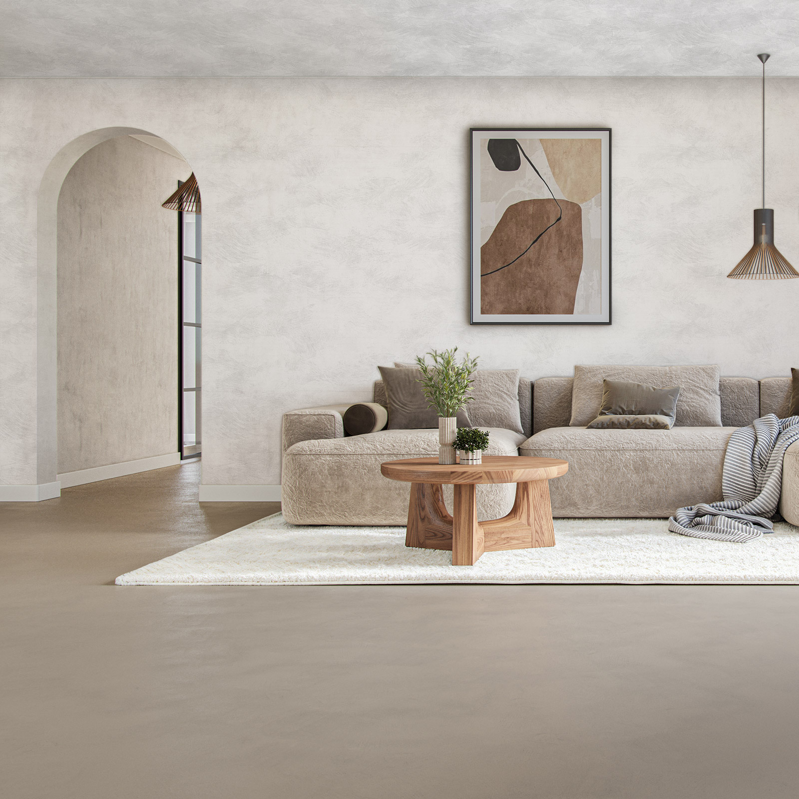 Lava Verf Simply White Woonkamer