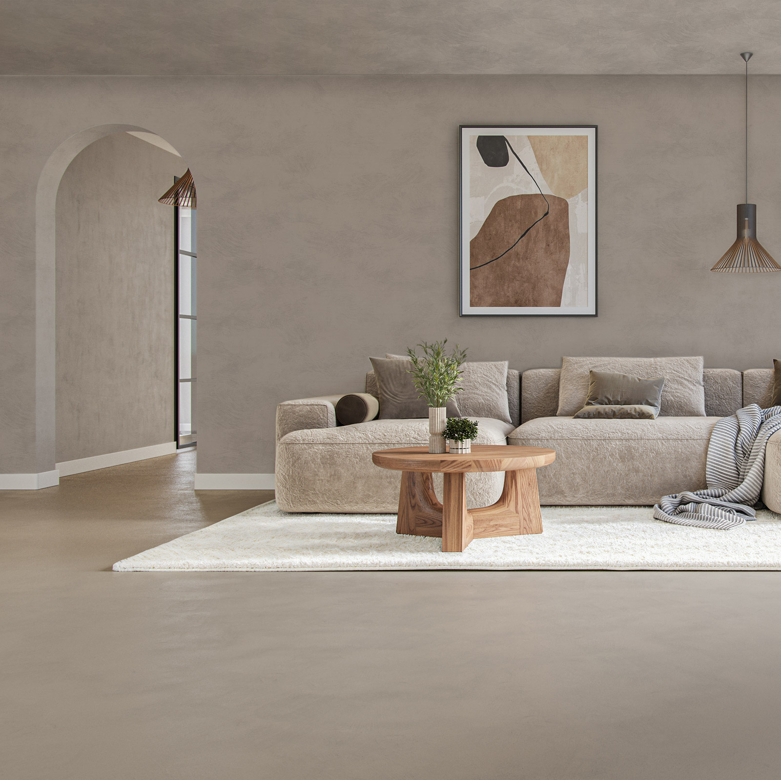 Lava Verf Clay Woonkamer