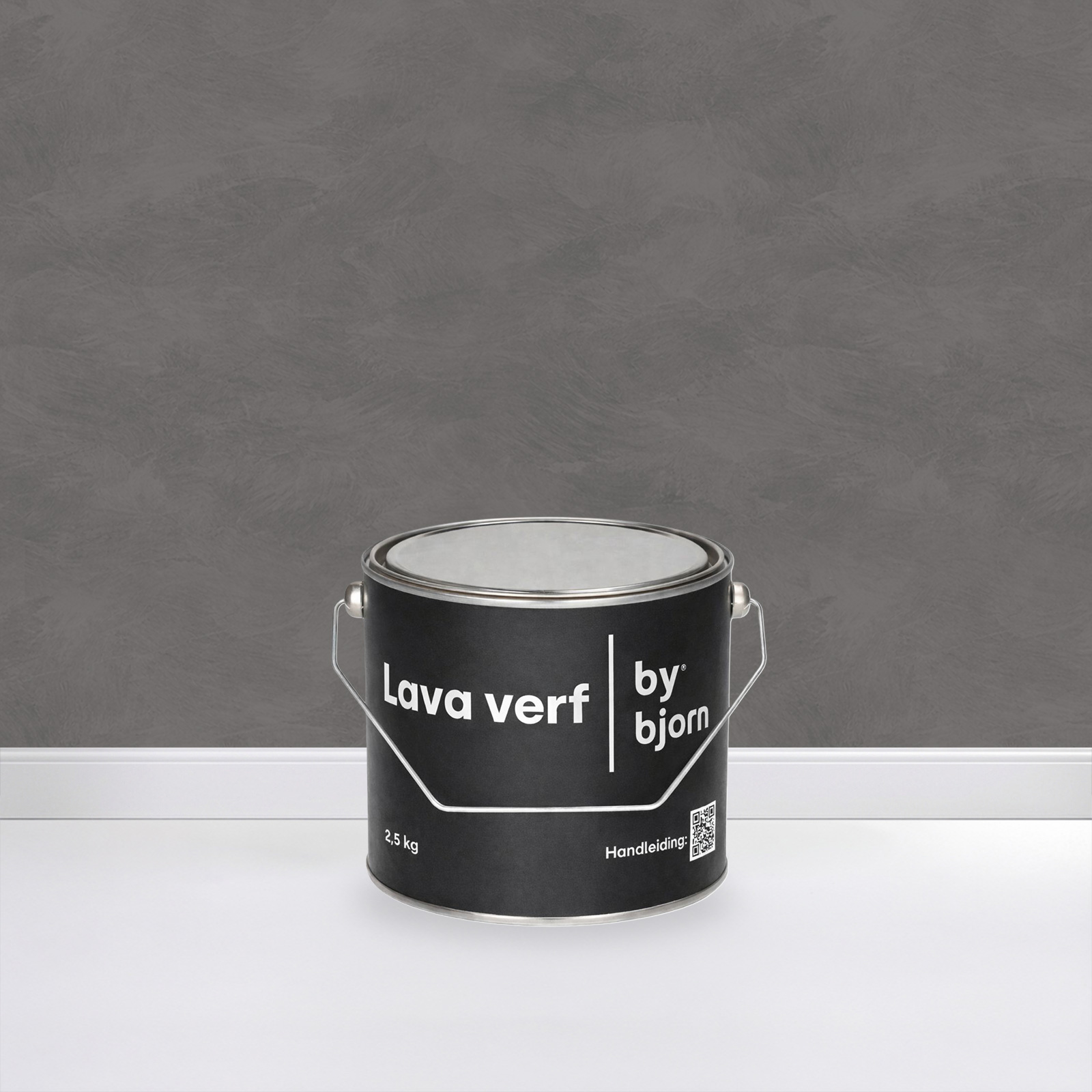 Lava Verf Chocolate 2,5kg Emmer